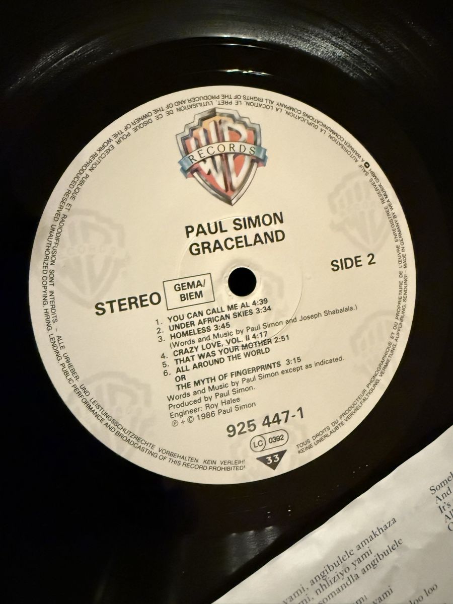 Dischi in vinile: Paul Simon - Graceland LP, Schallplatte – Usato da Goldach venduto da Messerguru 5