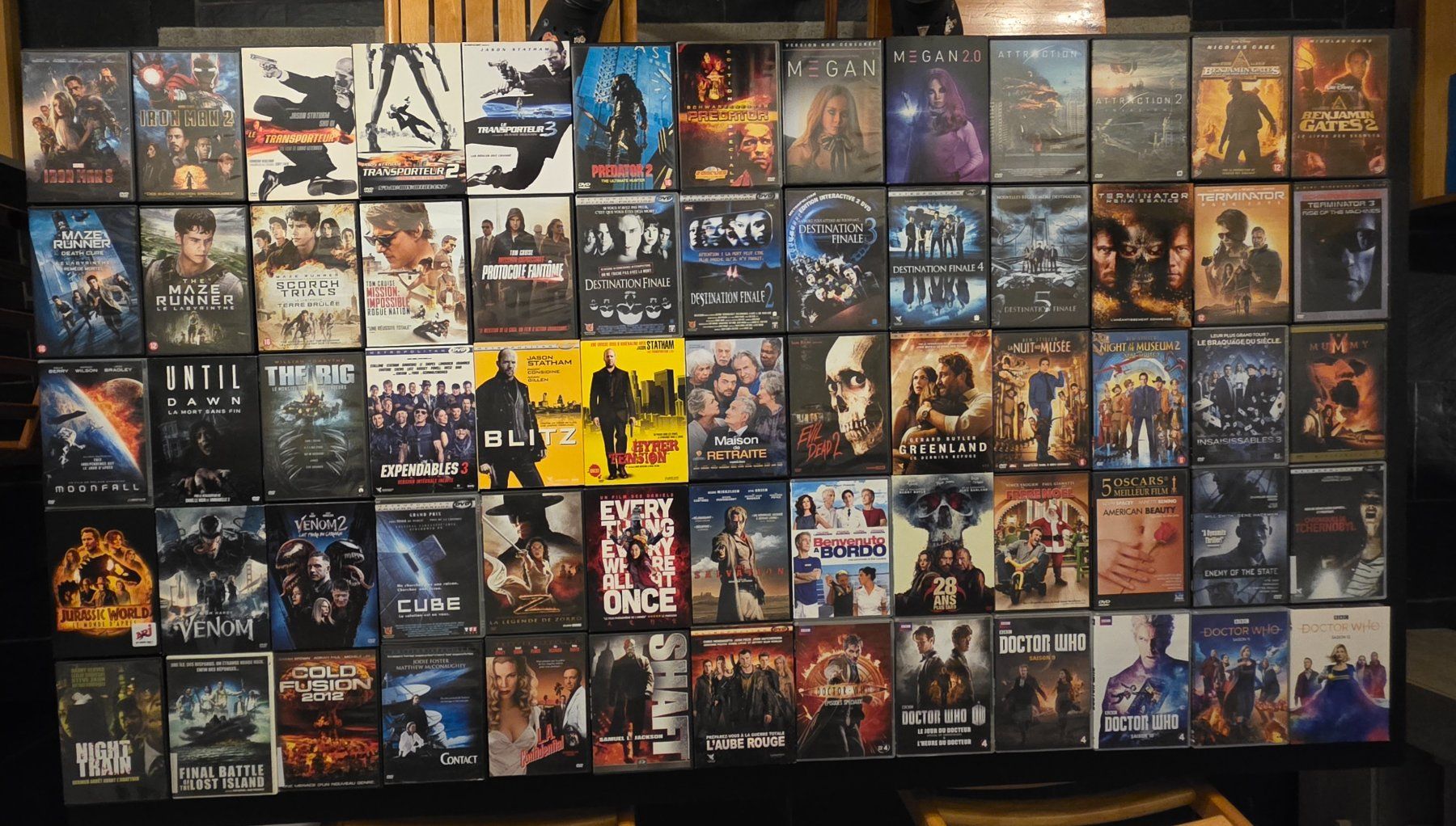Alle DVDs: Lot de 737 DVDs + 16 BLU RAYs – Gebraucht aus Cheyres von Saby20
