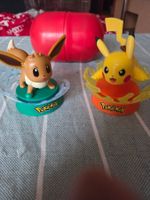 Pokemon Kinder Sorpresa statuette Pikachu & Eevee - Nuovi!