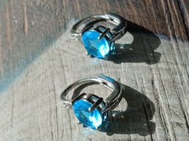 Ohrringe mit Zirkon ca. 5mm...vergoldet