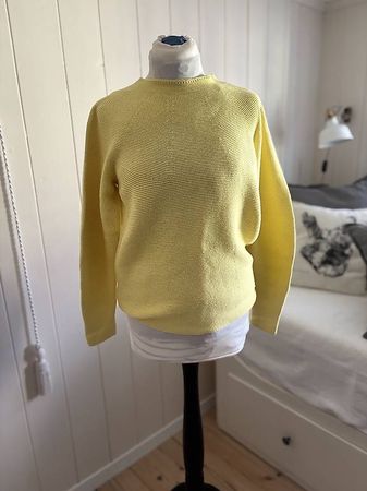 Strickpullover Baumwolle gelb (Gr. S)