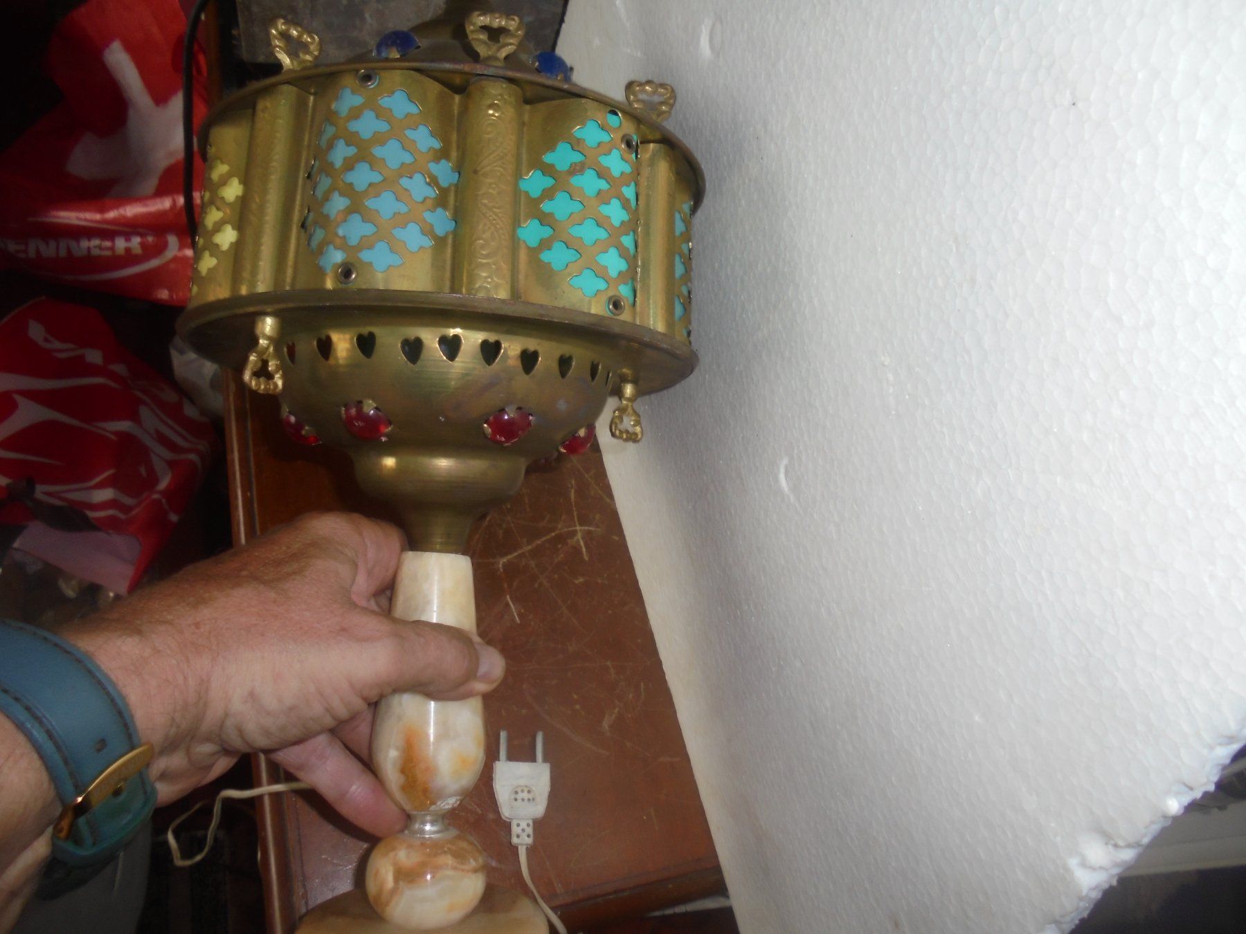 Lampade: Alte Lampe ca. 1950 – Usato da Camorino venduto da Hunpete 7