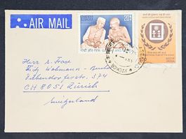 CL25 Enveloppe + Timbre Inde 19xx