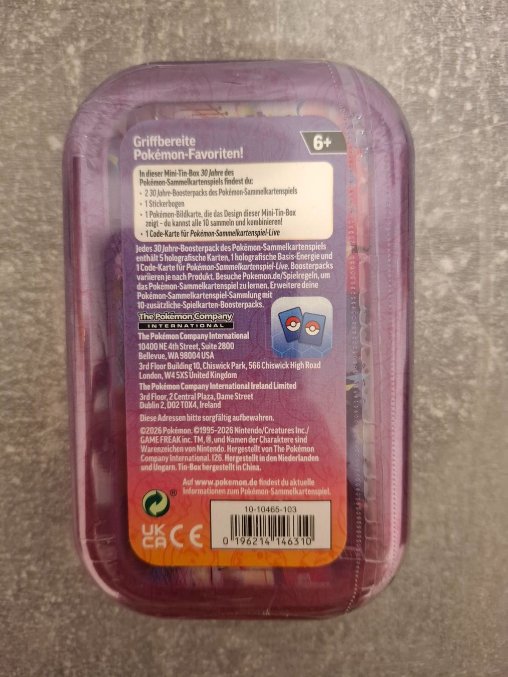 Pokémon Carte collezionabili: 30th Anniversary 30th Celebration Mini TIN -DE- – Nuovo e nell'imballaggio originale da Winterthur venduto da andrekeller95 1