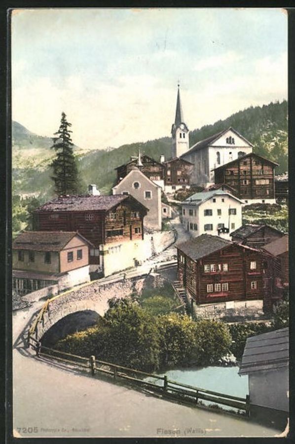 Cartes postales: Fiesch, datiert 1908 – D'occasion à Frauenfeld par POML