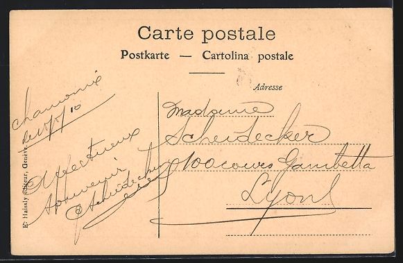 Cartoline postali: AK Genève, Rue Basses-du-March – Usato da Berlin venduto da bartko-reher 1