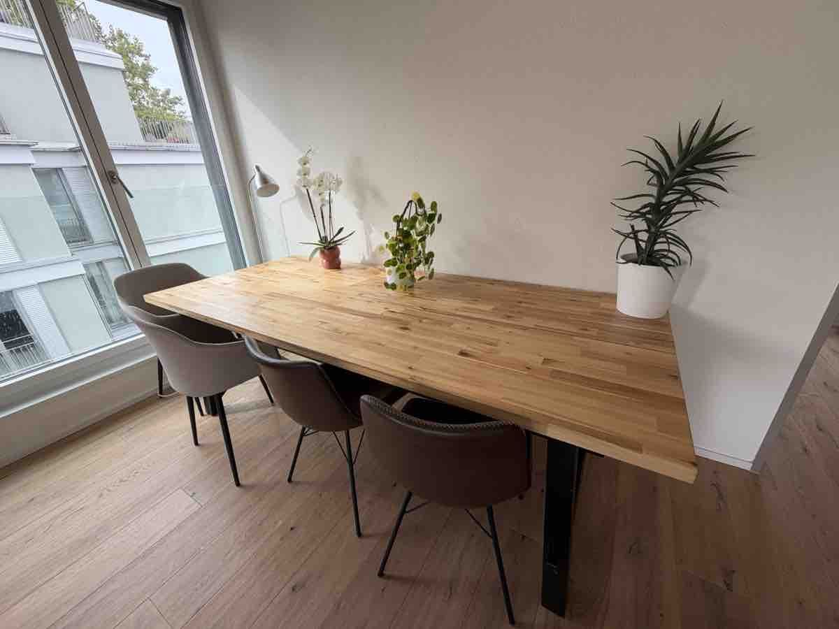 IKEA SKOGSTA Dining Table Acacia Wood 235x100 cm + 4 Chairs (Gebraucht ...