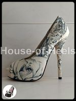 Escarpins peep-toe Iron Fist Latisha Wood 37 talon 14.5cm pl