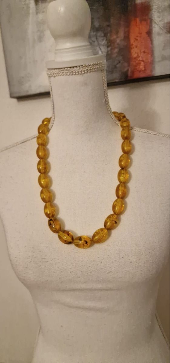 Catenine: Bernstein-Kette, vintage Stil Hoingfarben – Usato da St. Gallen venduto da mania03 3