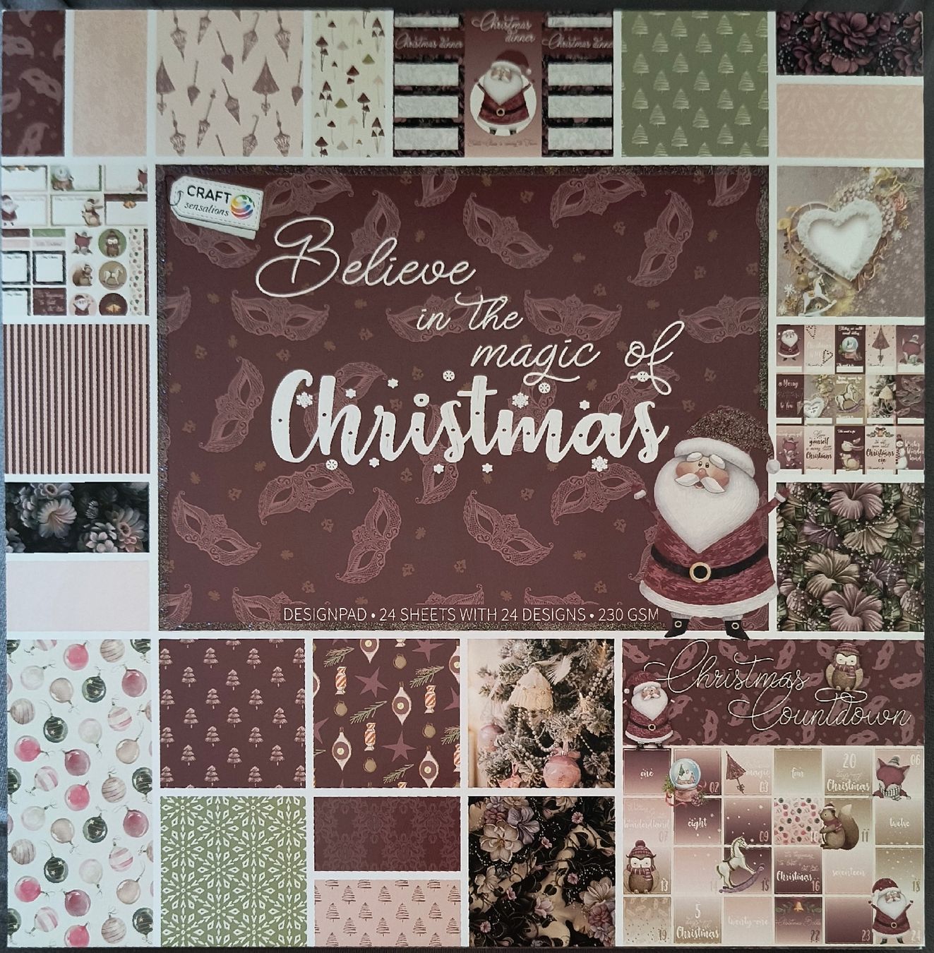 Papiere: Weihnachtspapier Scrapbooking Set 24 Blatt Designpapier – Neu (gemäss Beschreibung) aus Würenlingen von Striga