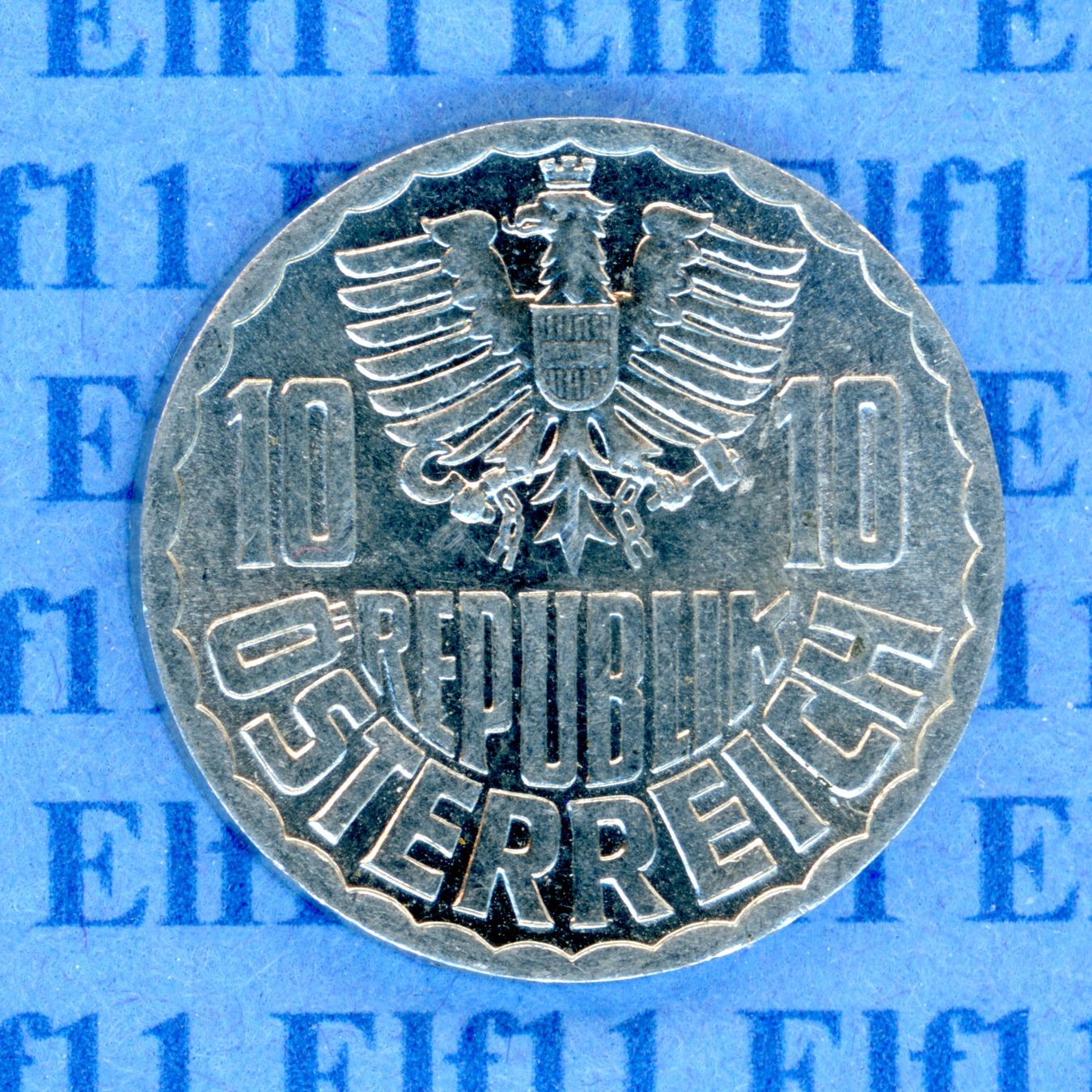 Alle Münzen: ATS___0.10 1977 -vz 10 Groschen – Gebraucht aus Widnau von Elf11 1