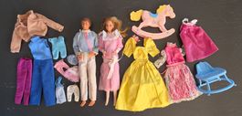 Lot Barbie Heart Family années 80