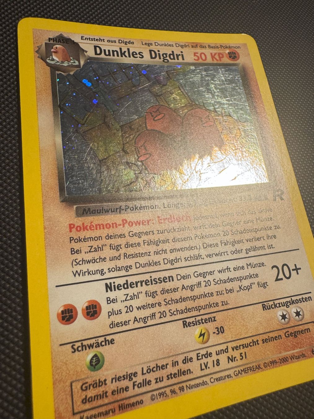 Pokémon Sammelbilder & Trading cards: Dunkles Digdri HOLO 6/82 Team Rocket WOTC Vintage DE – Gebraucht aus Binz von savalp 1