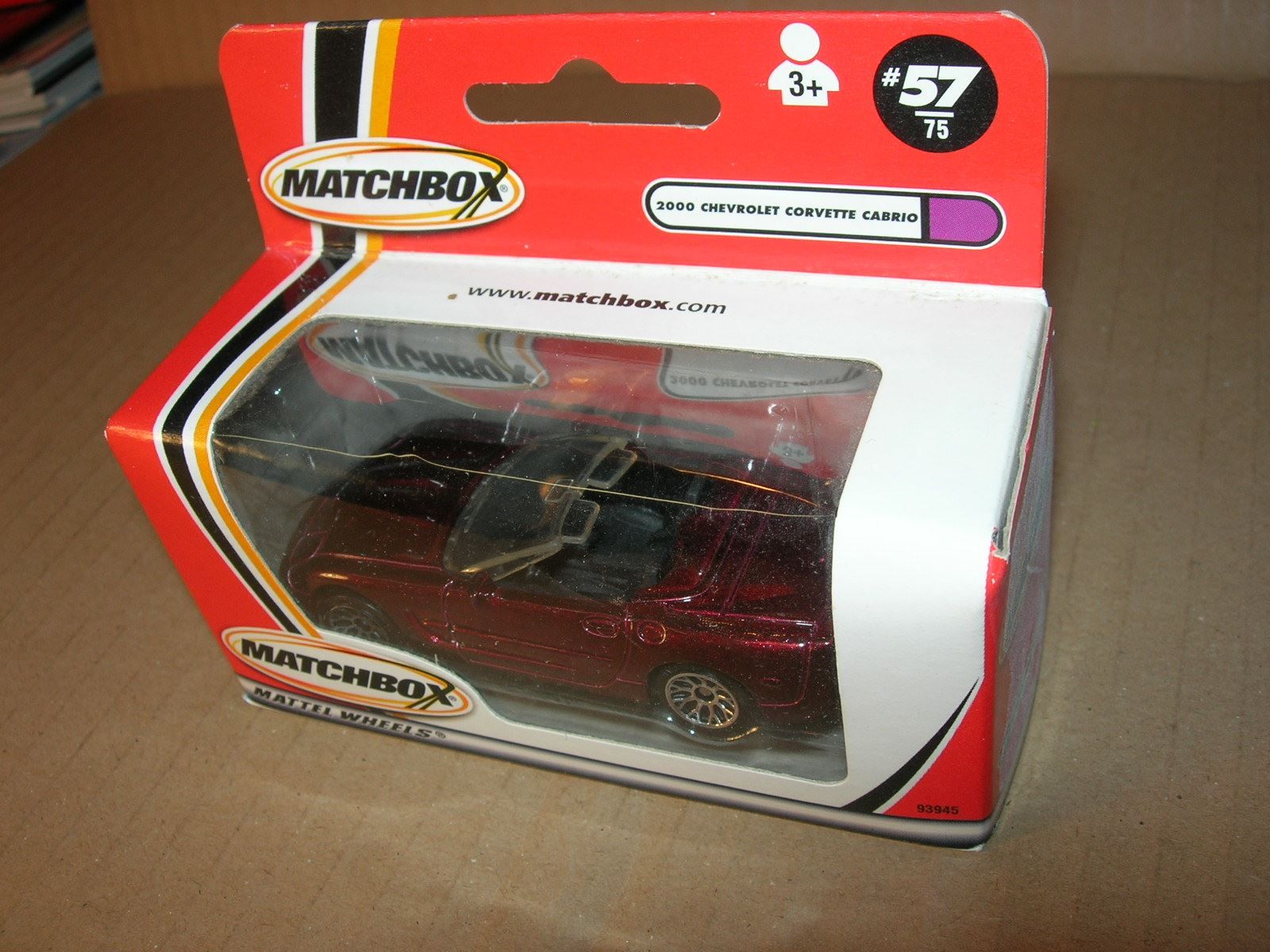 Chevrolet Voitures modèles: Chevrolet Corvette C5, 2000 d.rot *   Matchbox – Neuf avec emballage d'origine à Hornussen par Corvette- 1