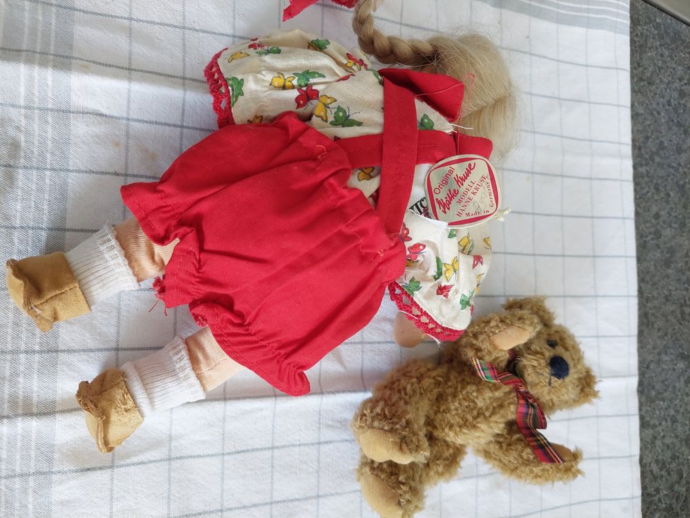 Käthe Kruse Püppchen mit Bärli Estrichfund | Kaufen auf Ricardo