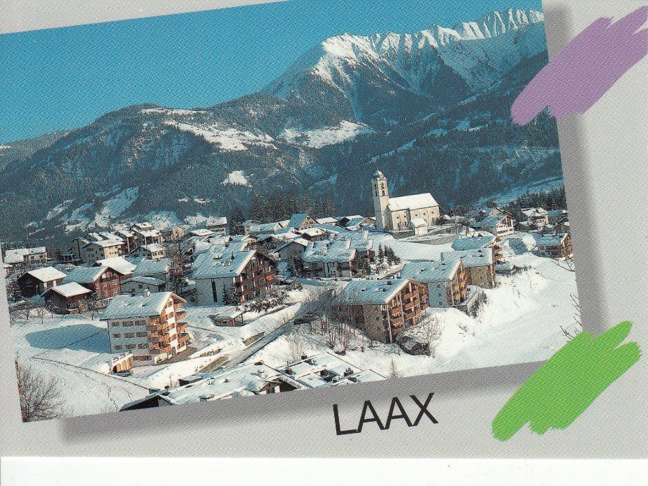 Cartoline postali: Laax  um 1995 – Usato da Bürglen TG venduto da StampGraf