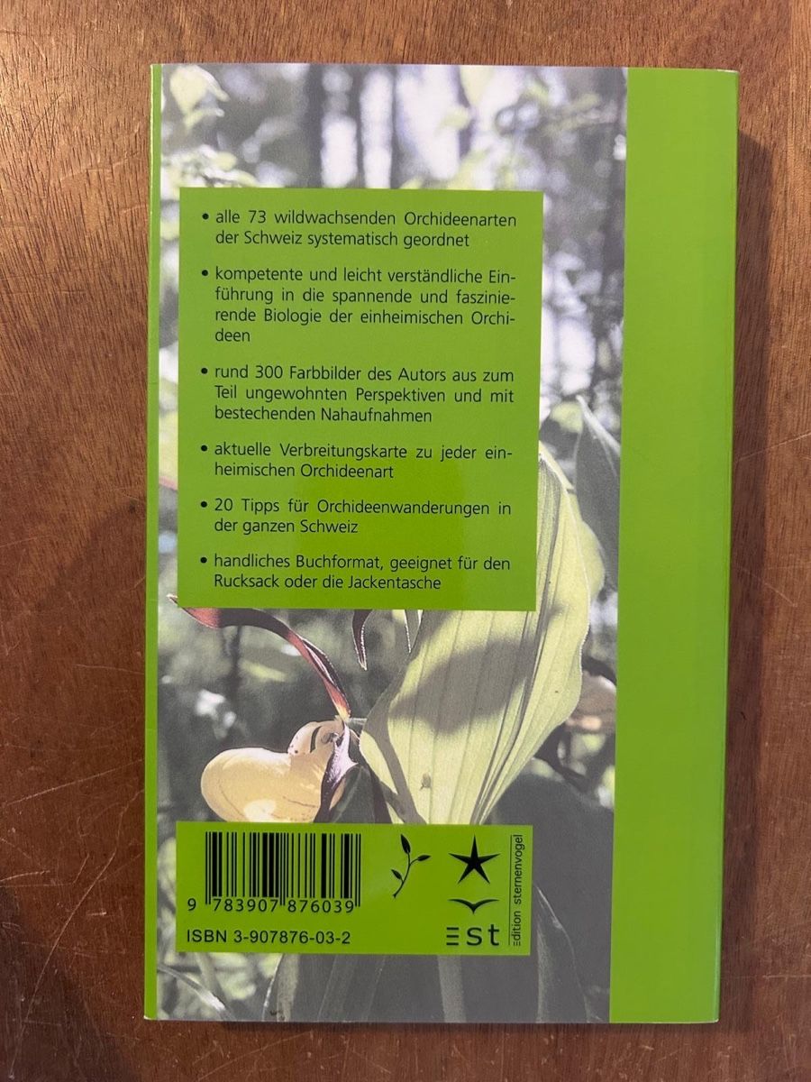 Libri: Die Orchideen der Schweiz. Feldführer Wartmann – Usato da Zürich venduto da WWehrle 1