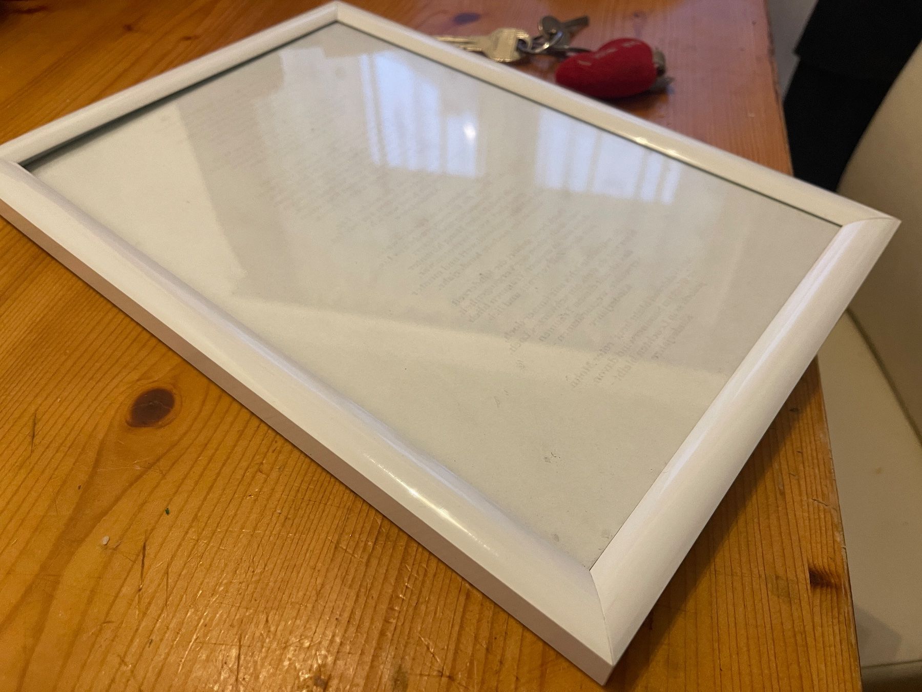 Cornici: Kunstoff Bilderrahmen Weiss, DIN A4 – Usato da Weinfelden venduto da ice_heart_xx