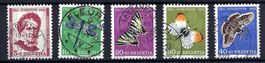 Pro Juventute Satz 1951 Katalog-Nr. J138-J142, sauber gest.