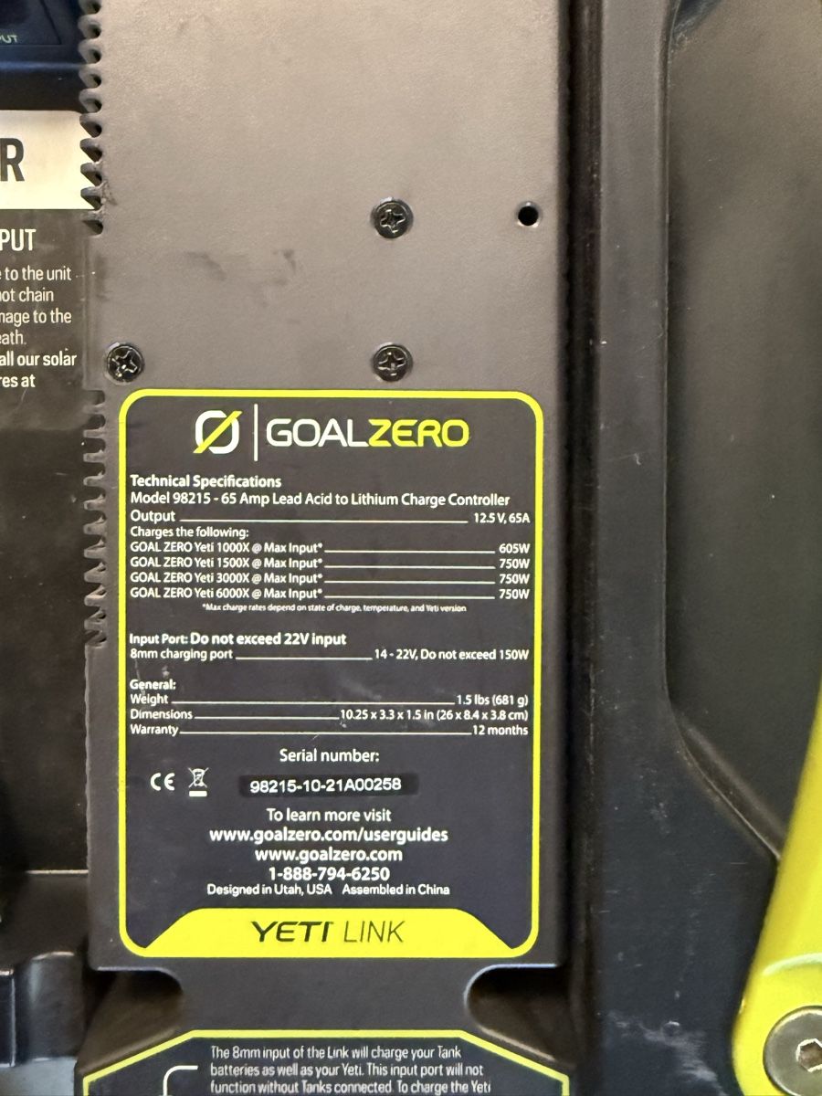 Goal Zero Batterie: Goal Zero 6000X with Yeti Car Link – Usato da Tegna venduto da gae_657d 1