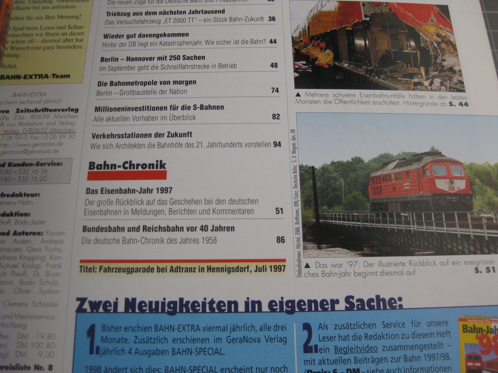 Livres: Heft: Bahn-Jahrbuch 1998 – D'occasion à Malters par Marosko 2