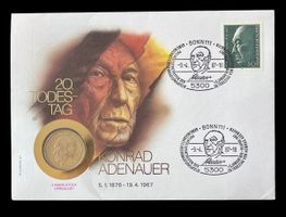 Münzbrief Konrad Adenauer