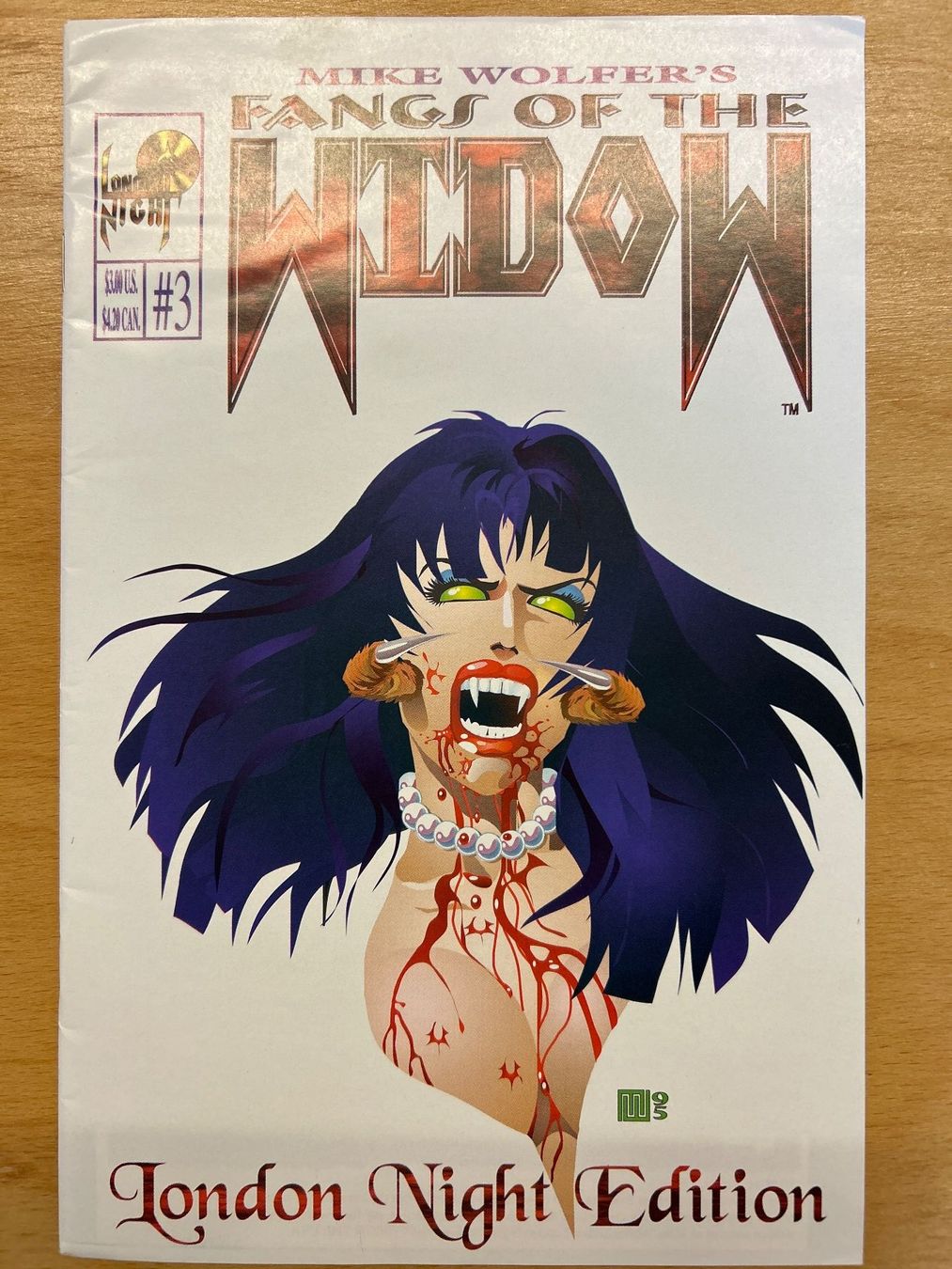 Fumetti: Fangs of the Widow (1995) #3 – Usato da Bern venduto da pacolino22