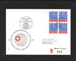 R-FDC Nr. 442 Viererblock ET Bern 1.6.1966