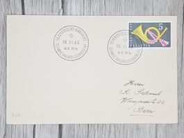 CL13 Enveloppe + Timbre Suisse 1949