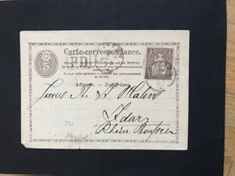 Korrespondenzkarte ab „1862“ Rhein….?