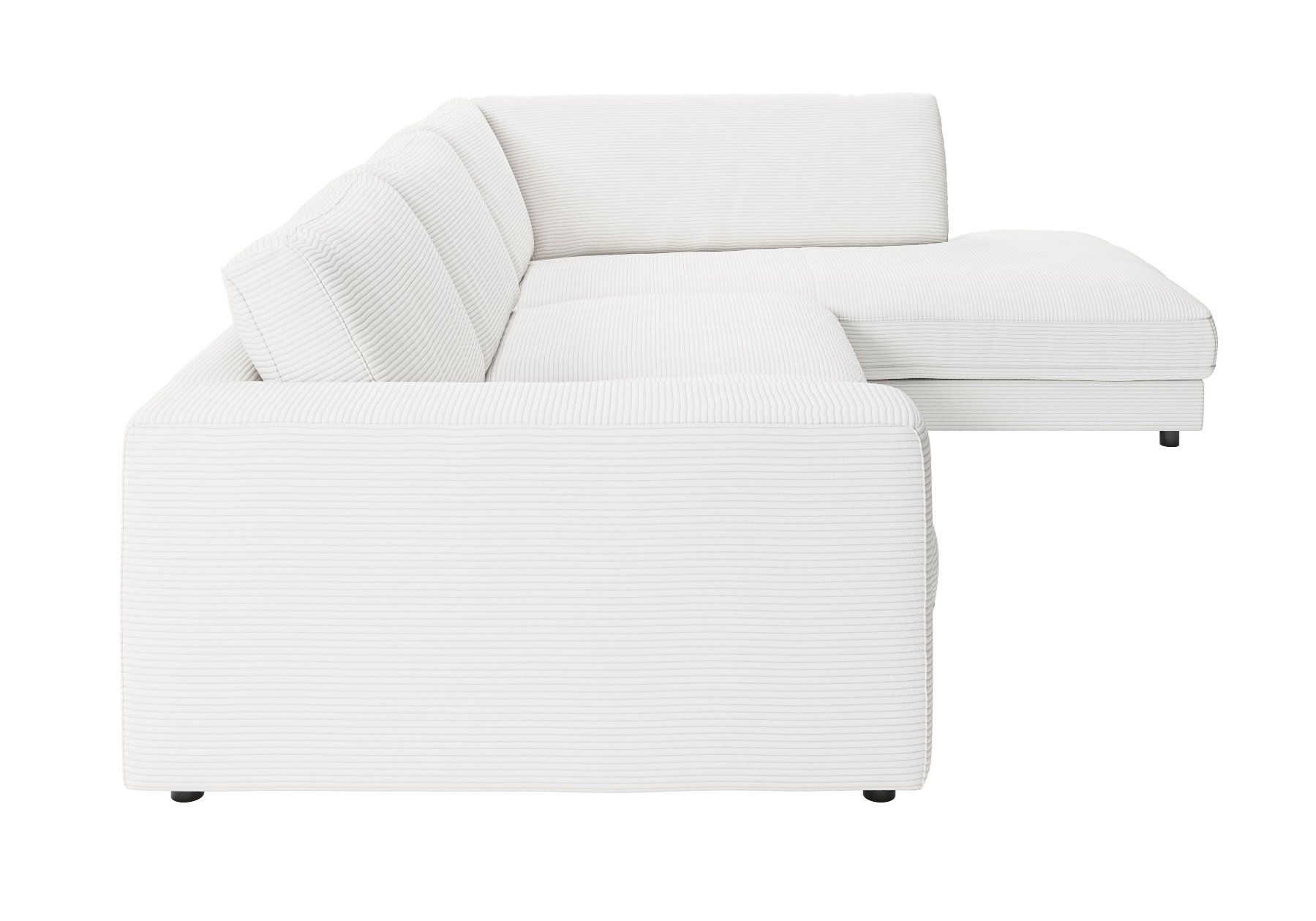 Sofas: Ecksofa High End in Cord snow Rechts – Neu und originalverpackt aus Bischofszell von deluxe-moebel 3