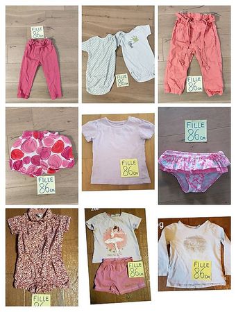 Lot vêtements été pour bébé 86 cm