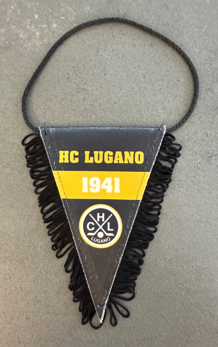 Bandiere: HC Lugano Wimpel‪‪ – Nuovo (secondo la descrizione) da Contone venduto da Chaos76