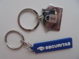 2 porte-clé / Schlüsselanhänger " Securitas "