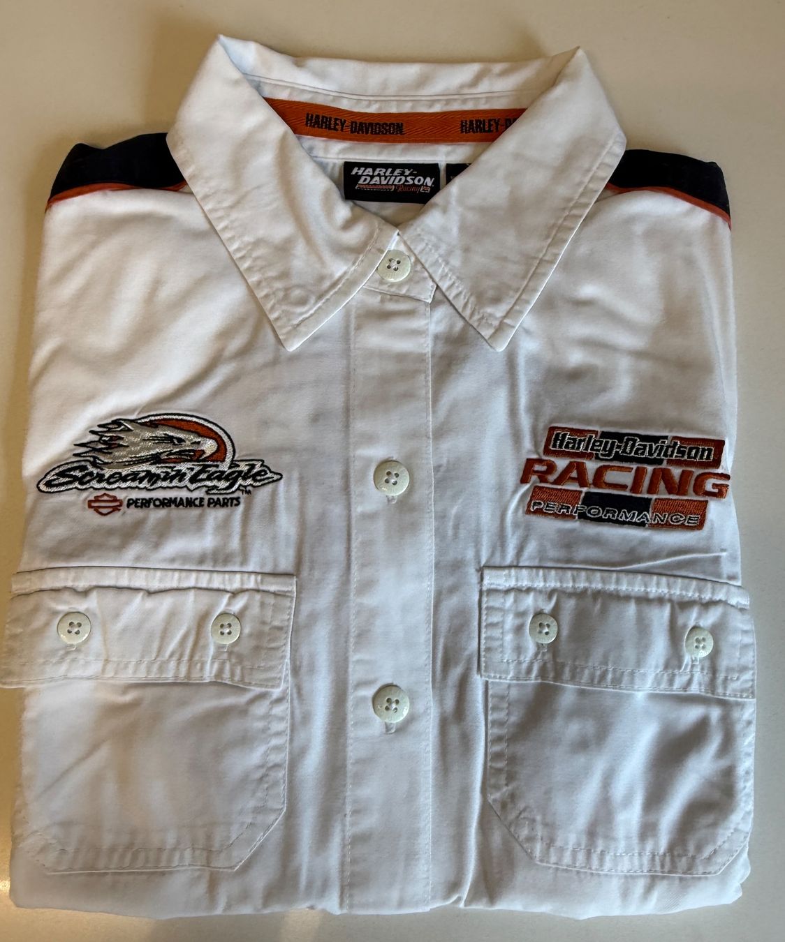 Harley-Davidson Camicette: Harley-Bluse, Damen, kurzarm, Grösse S – Usato da Steinhausen venduto da Erwa1