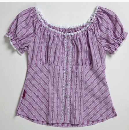 Jenni Bluse Emily Edelweiss mit Puffärmel 48 Oktoberfest