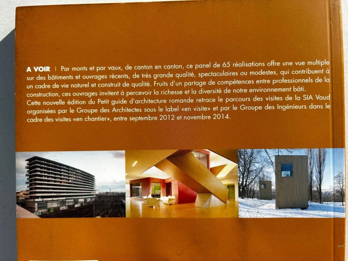 Libri: Architekturführer "A VOIR" Romandie 2012-14 – Usato da Zürich venduto da Coffeetable88 3