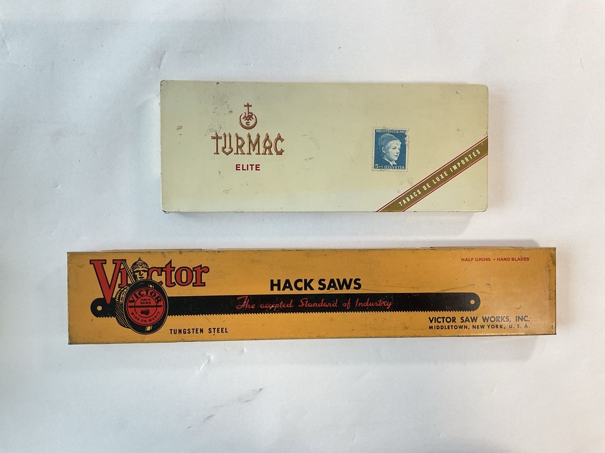 Barattoli: Deux boîtes vintage de collection  – Usato da Malleray venduto da Robot12