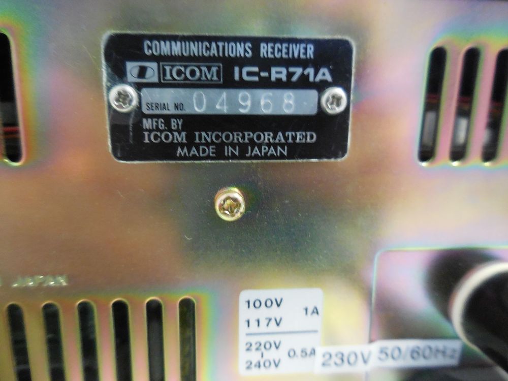 KURZWELLENEMPFÄNGER ICOM ICR-R71A (Gebraucht) in Stäfa für CHF 230 ...