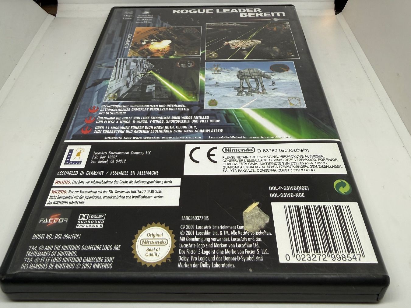 Nintendo Giochi: Star Wars Rogue Leader: Rogue Squadron 2 GameCube – Usato da Dietlikon venduto da NESFEVER 1