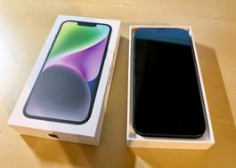 iPhone 14, Mitternachtsblau, 128 GB, guter Zustand