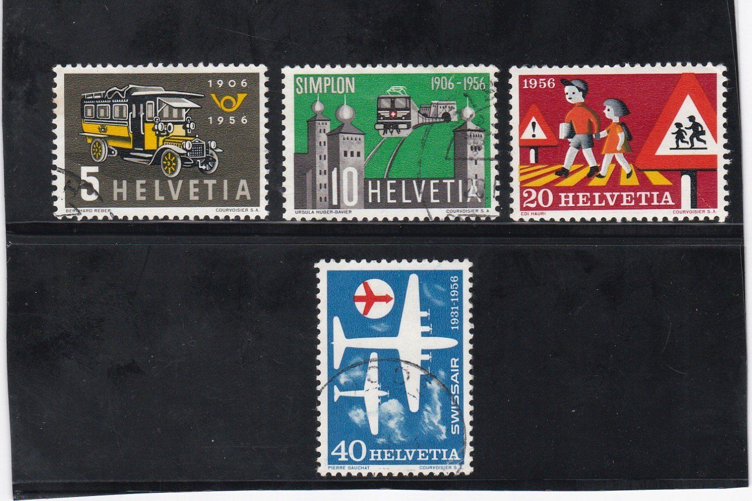 Tutti i francobolli: Timbres suisses 1956 – Usato da Dizy venduto da all_9l2s