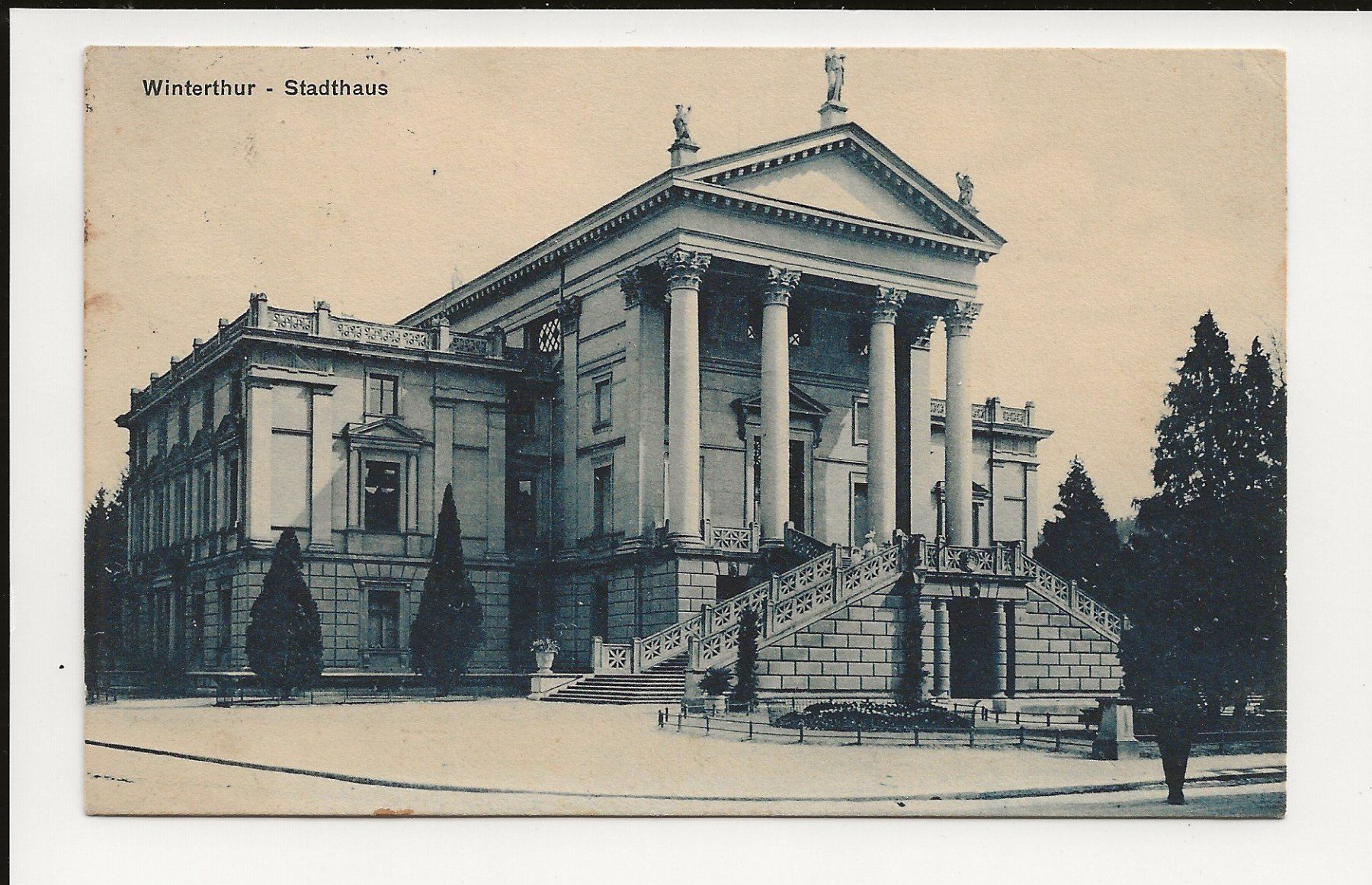 Cartoline postali: AK 1913 Winterthur Stadthaus – Usato da Greifensee venduto da 315WDO