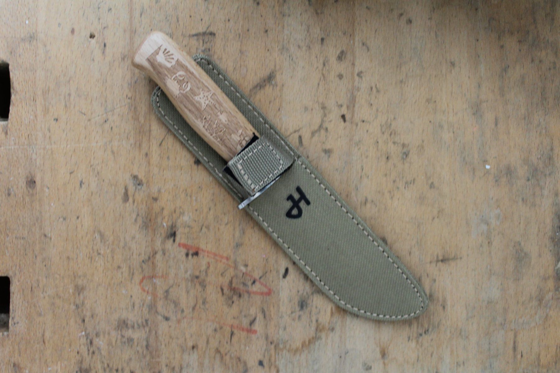 Herbertz Accessori: Herbertz Kindermesser Buchenholz - Ozean – Nuovo (secondo la descrizione) da Lachen SZ venduto da ratata 2