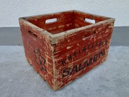 alte Holzkiste SALMEN RHEINFELDEN Kiste Bierkiste Harass