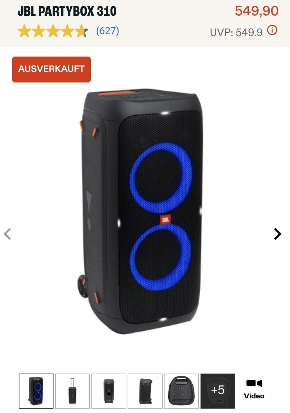 JBL Casse acustiche: JBL Partybox 310 Neu! – Nuovo (secondo la descrizione) da Fraubrunnen venduto da Hady87