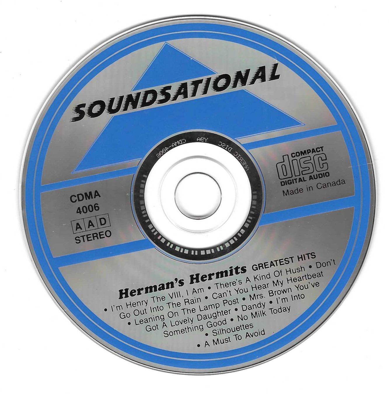 CD: HERMAN'S HERMITS  -  GREATEST HITS – Usato da Bex venduto da Giorgiob 2