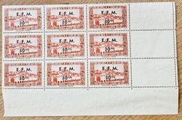 ALGERIE timbres neufs ** surchargés E.F.M.1943 - lire !