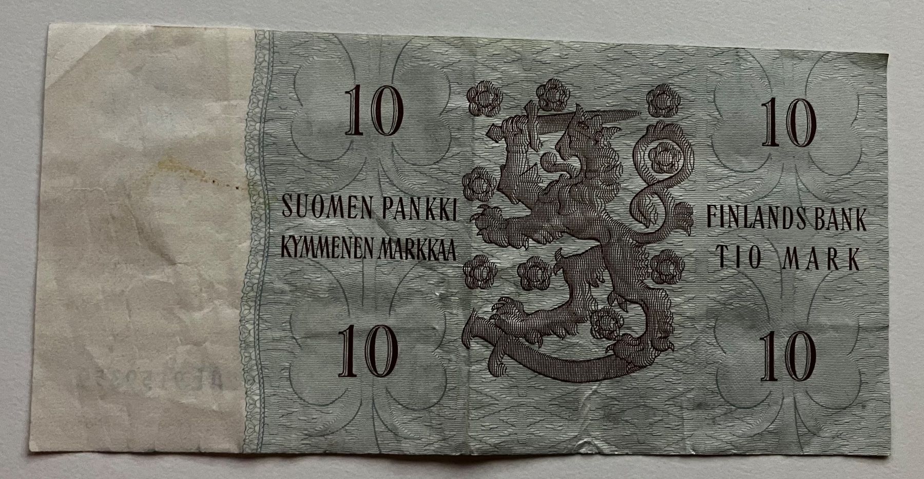 Banconote: Finnland 10 Markkaa 1963 – Usato da Algetshausen venduto da Carrhard 1