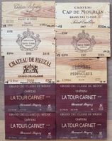 Weinkisten-Fronten Bordeaux
